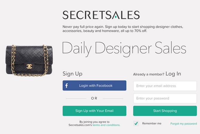 shopping club secretsales.com